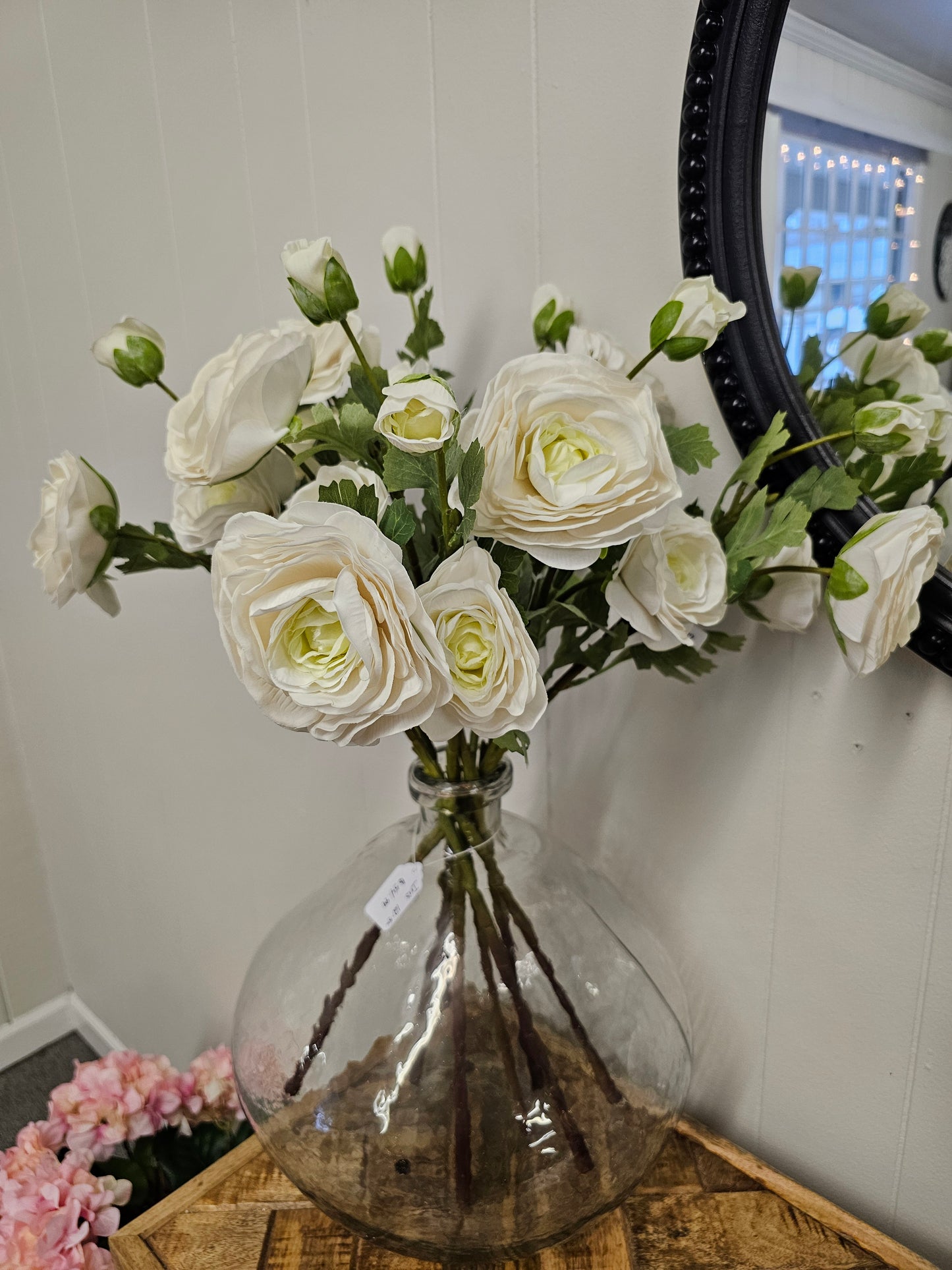 Natural White 24" Ranunculus Floral Stem