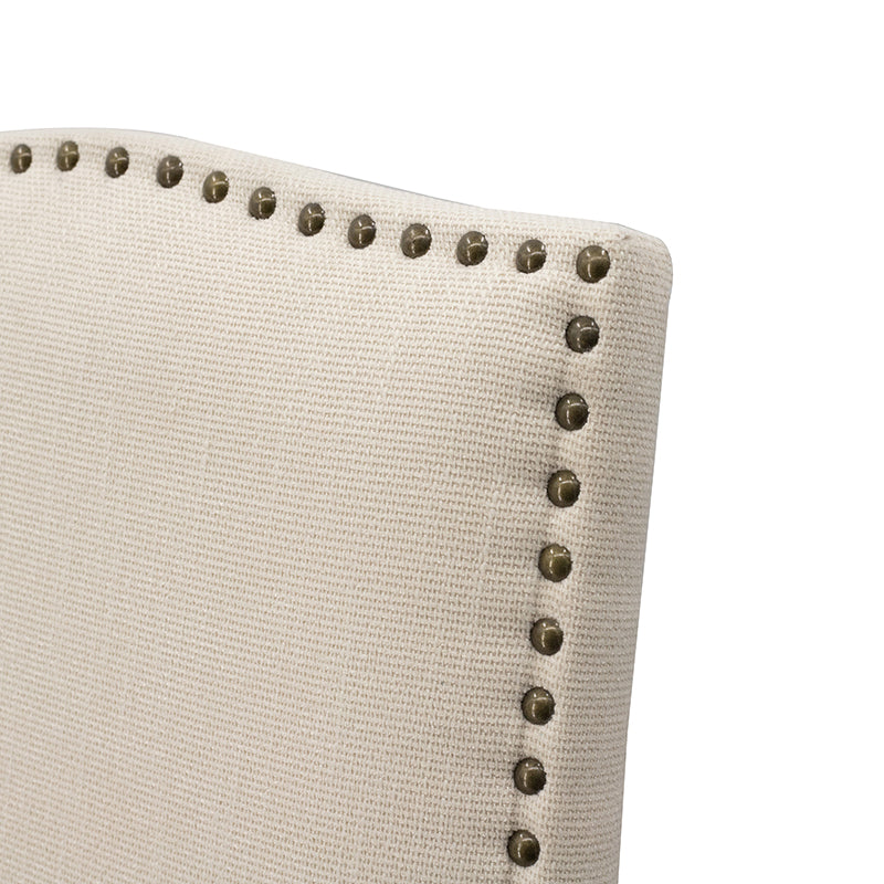 Corrine 24" Upholstered Dining Chair - Flax + Toasted Almond