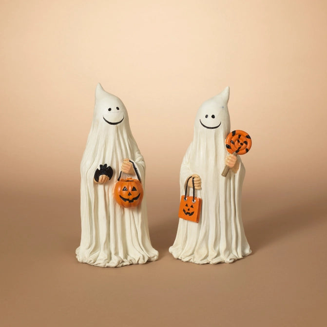 Trick Or Treating 9.4" Resin Ghost Figurine I
