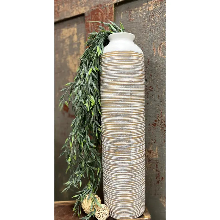 Louie Ringed 19" Vase