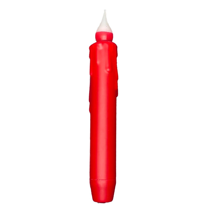 Red 7" LED Battery Operated Taper Candle