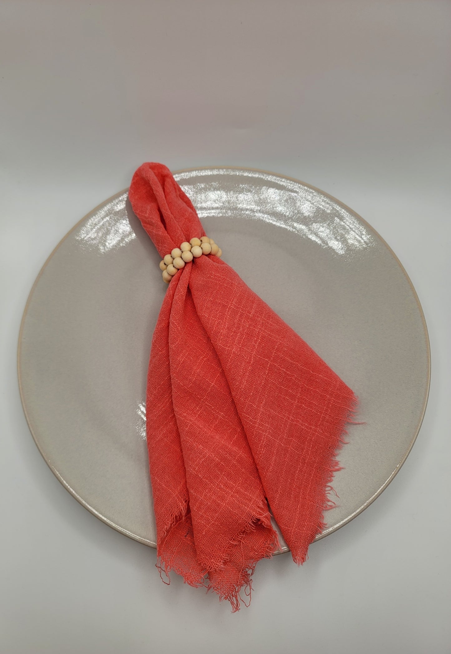Miniature 15" Frayed Edge Dinner Napkin - Watermelon