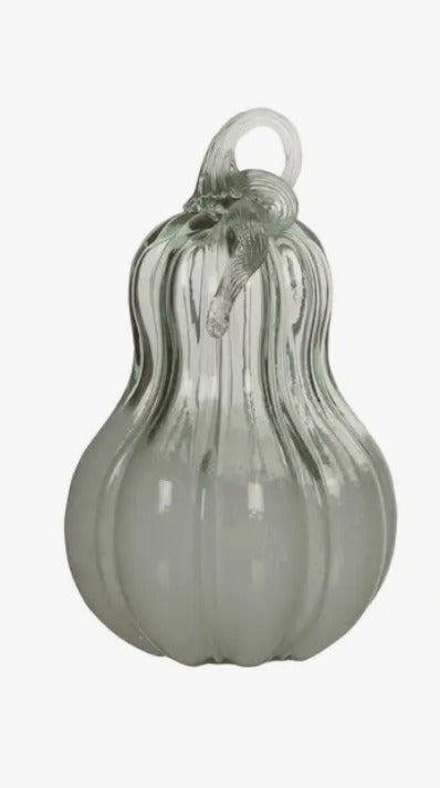 Light Green Art Glass Pumpkins