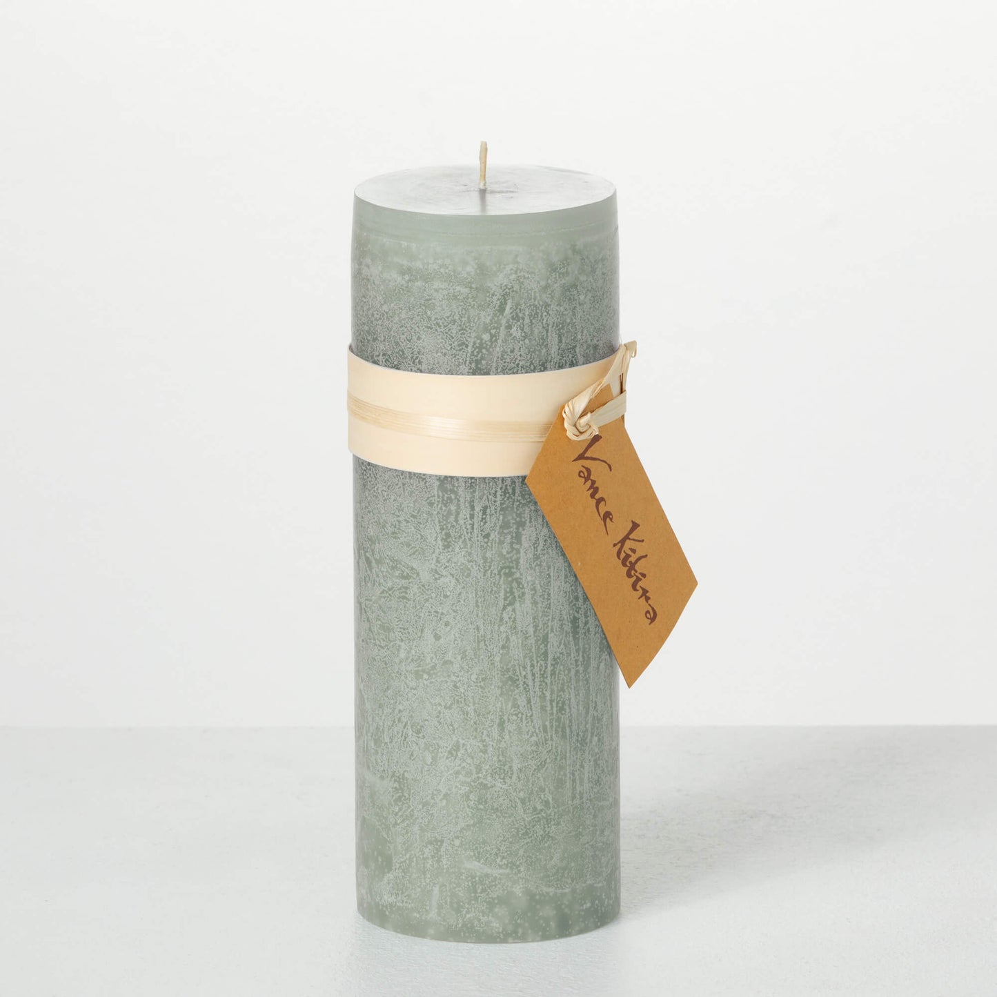 Vance Kitira Timber Pillar Candles - Sage