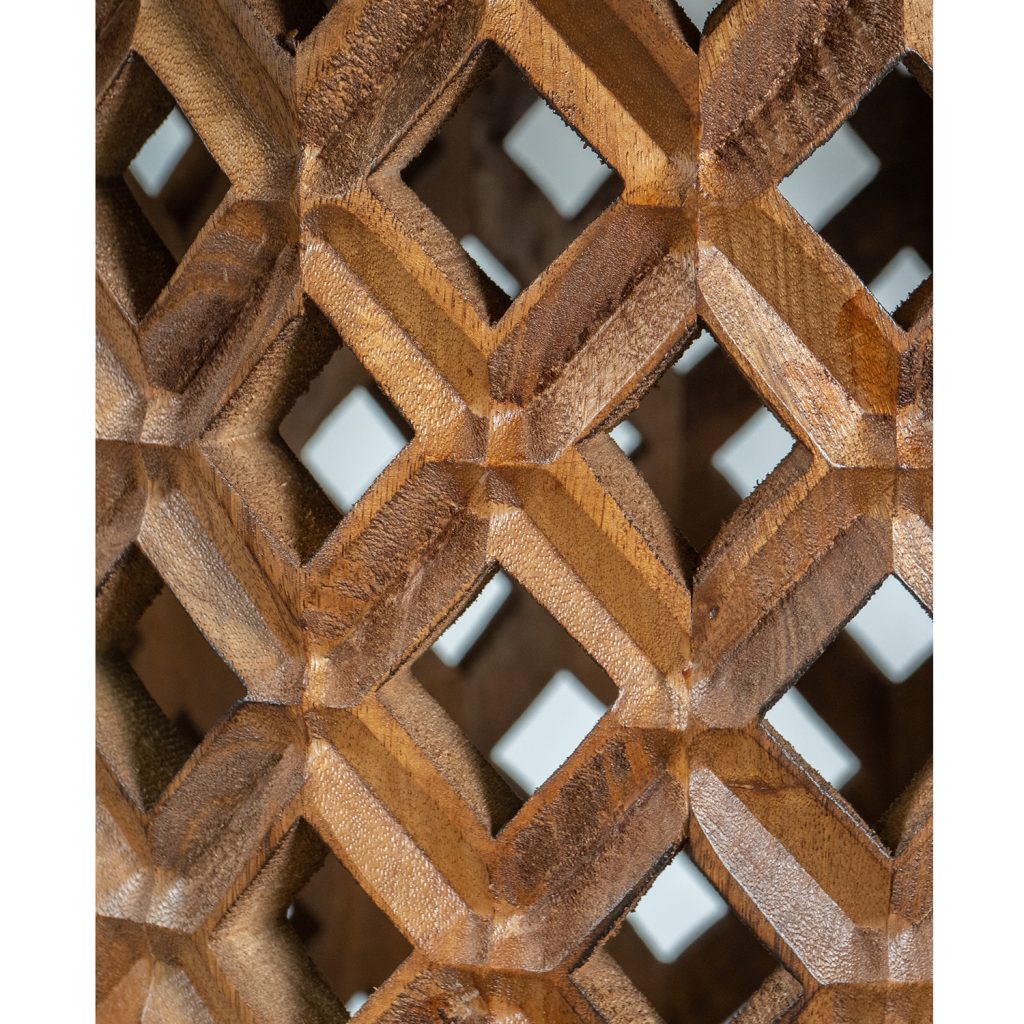 Emile 48" Round Mango & Rosewood Dining Table - Toasted Almond
