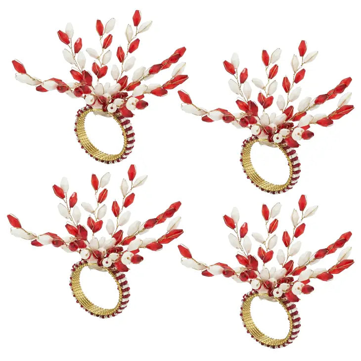 Holiday Sparkle Beaded Napkin Ring