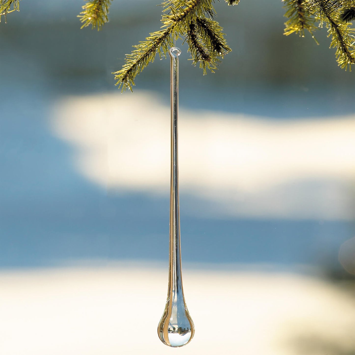 Glass Icicle Ornaments
