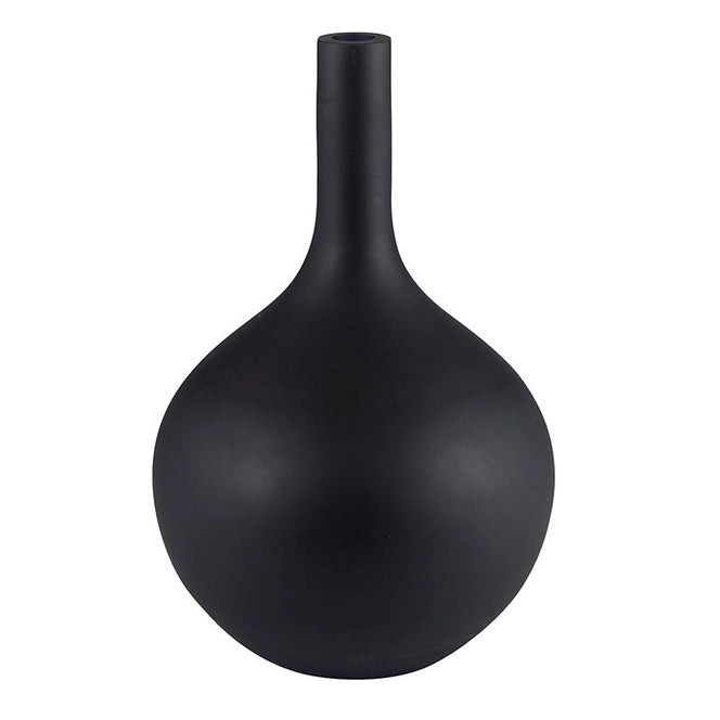 Marco 14" Matte Black Tall Vase