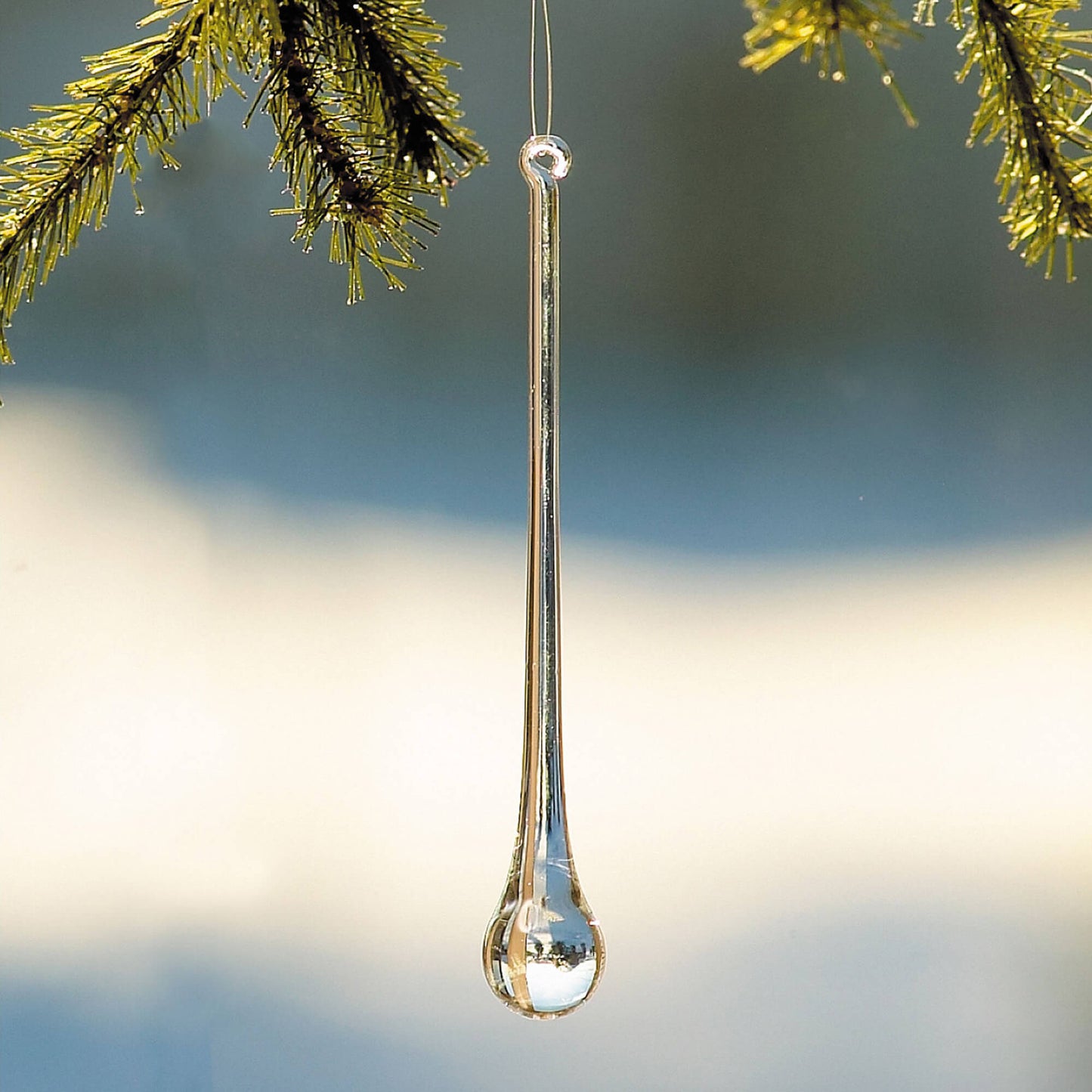 Glass Icicle Ornaments