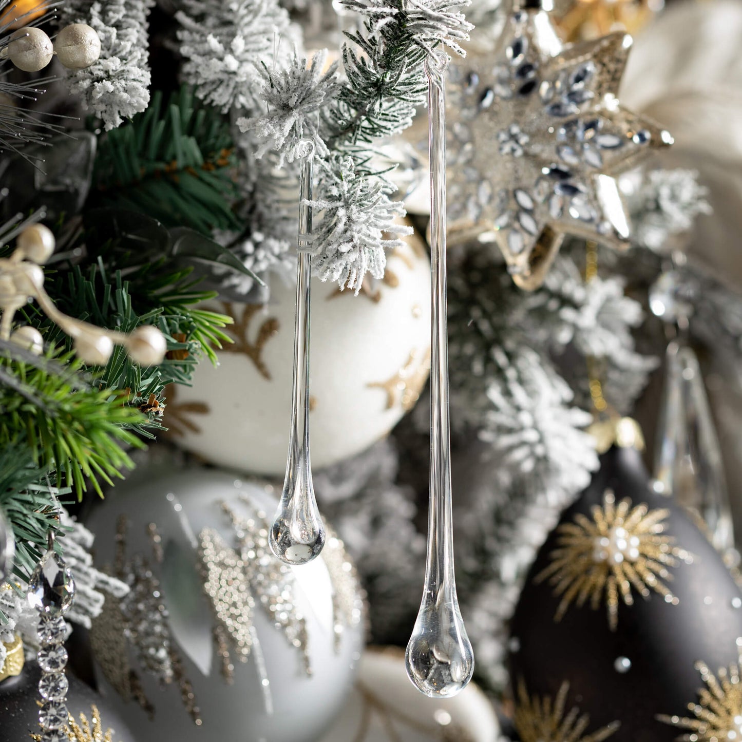 Glass Icicle Ornaments