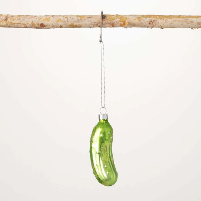 Glass Pickle 4" Ornament