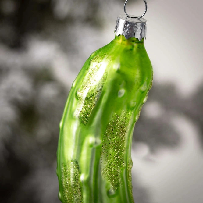 Glass Pickle 4" Ornament