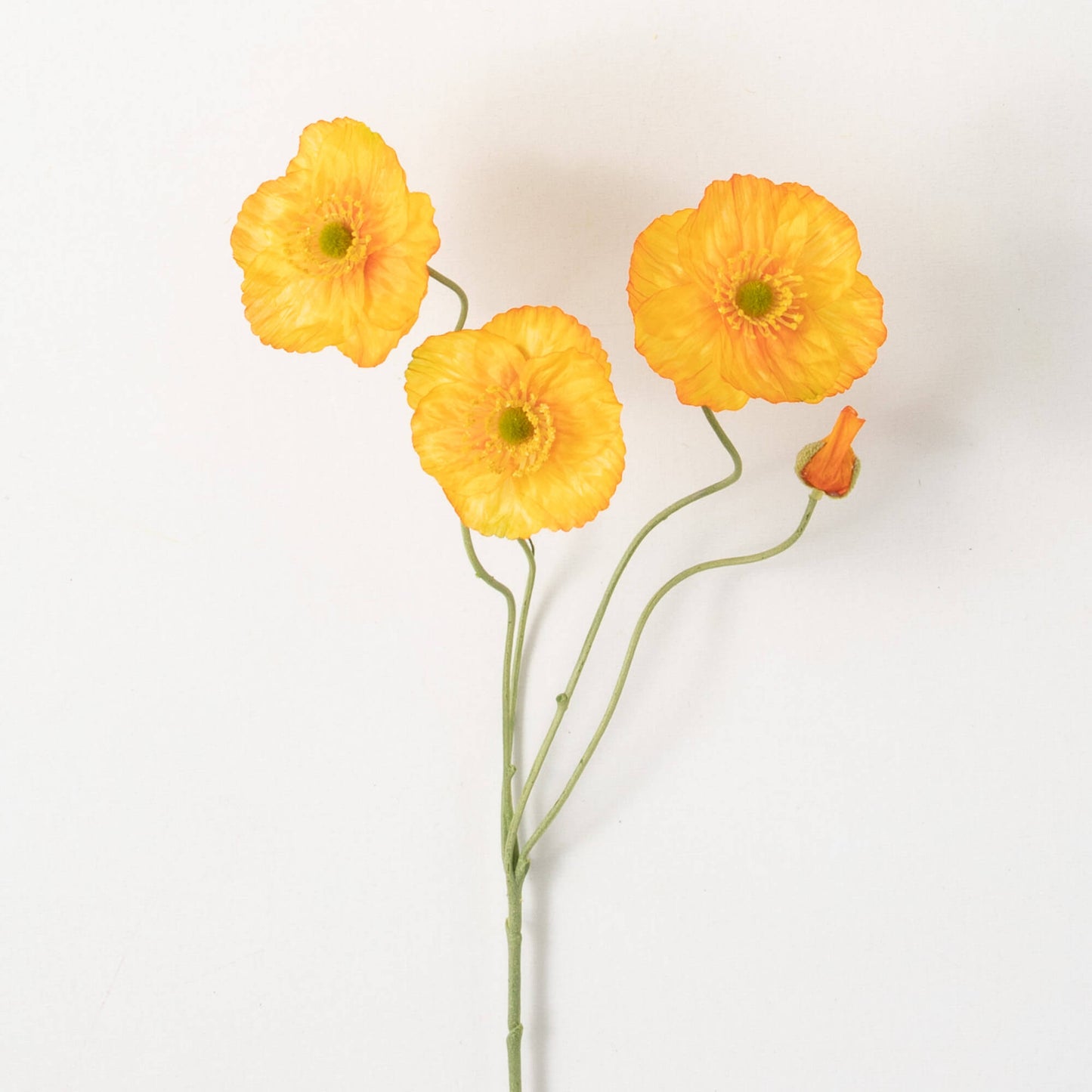 Sunshine Yellow 23" Poppy Spray