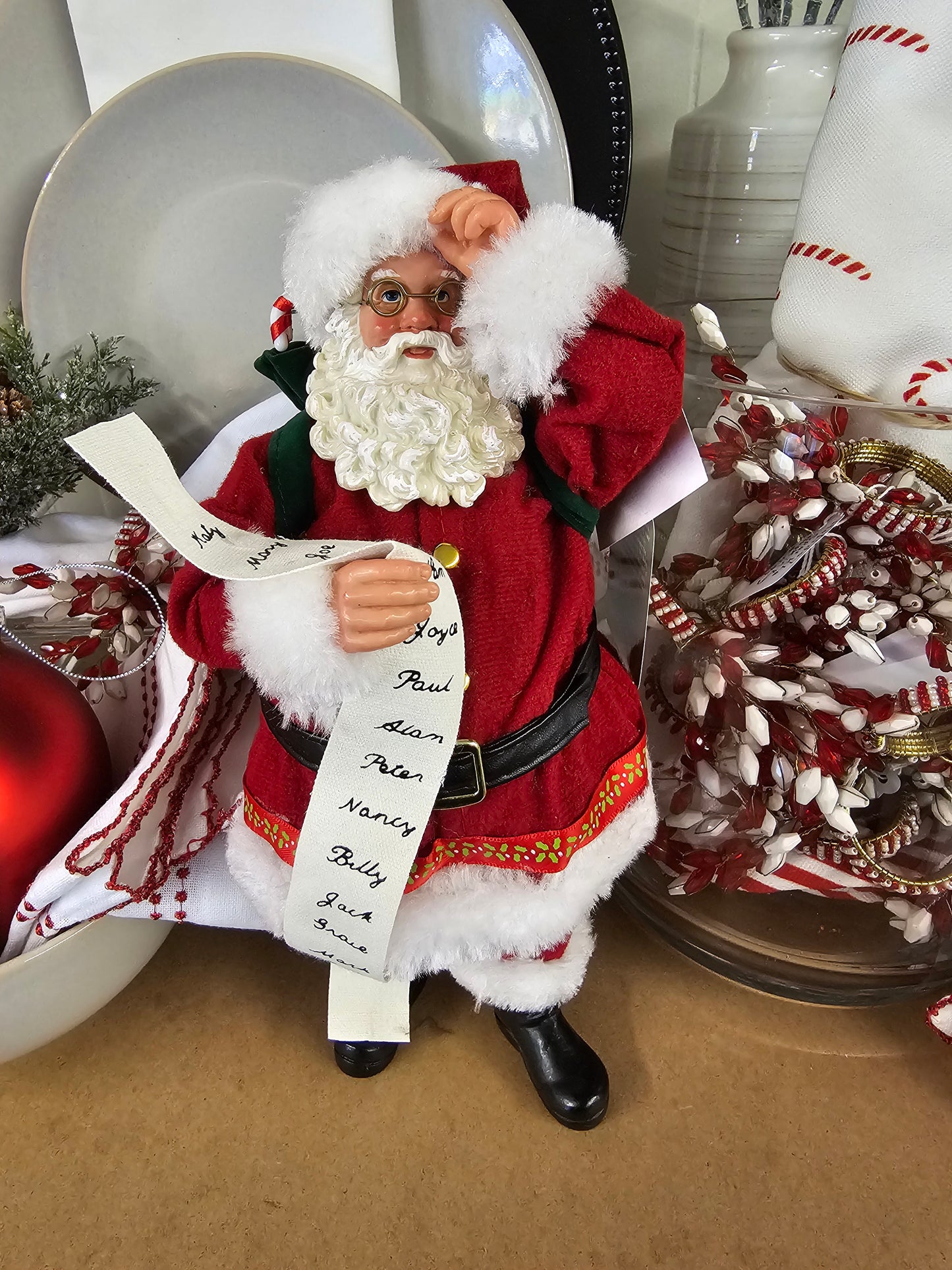 Traditional 10" Santa Figurine
