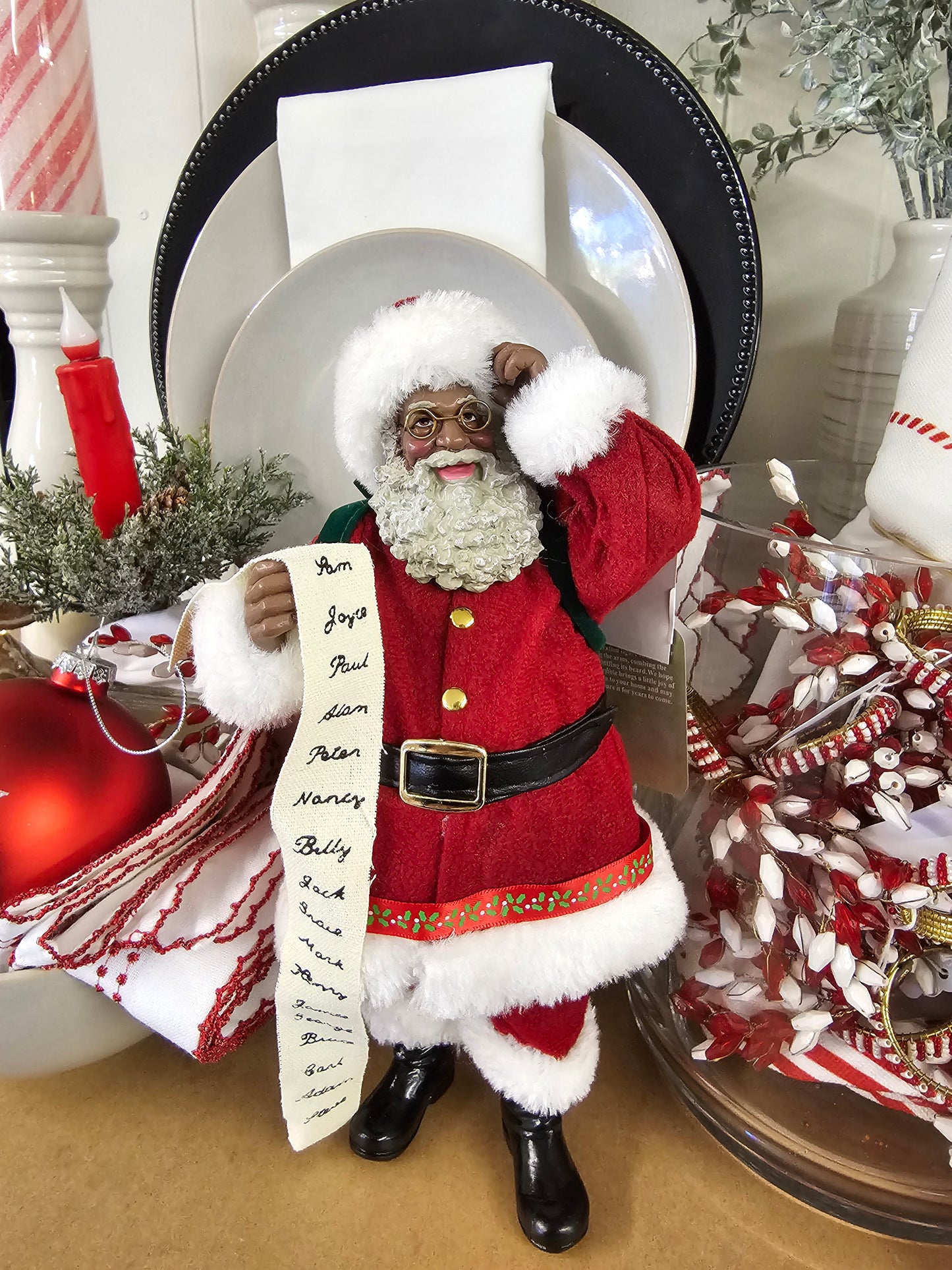 Traditional 10" Santa Figurine