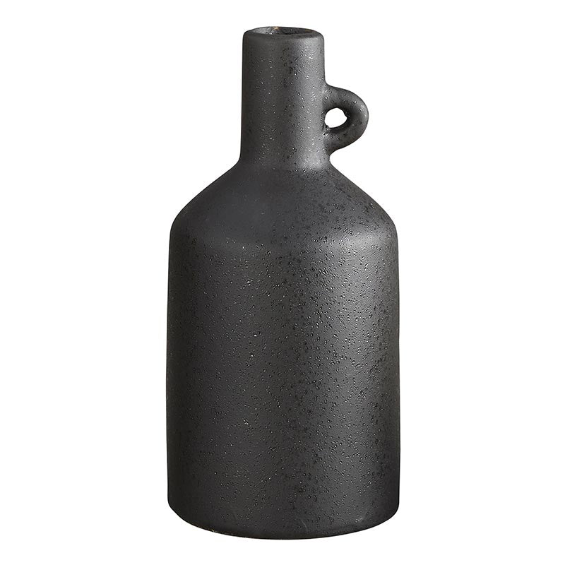 Selene 9" Matte Charcoal Gray Vase
