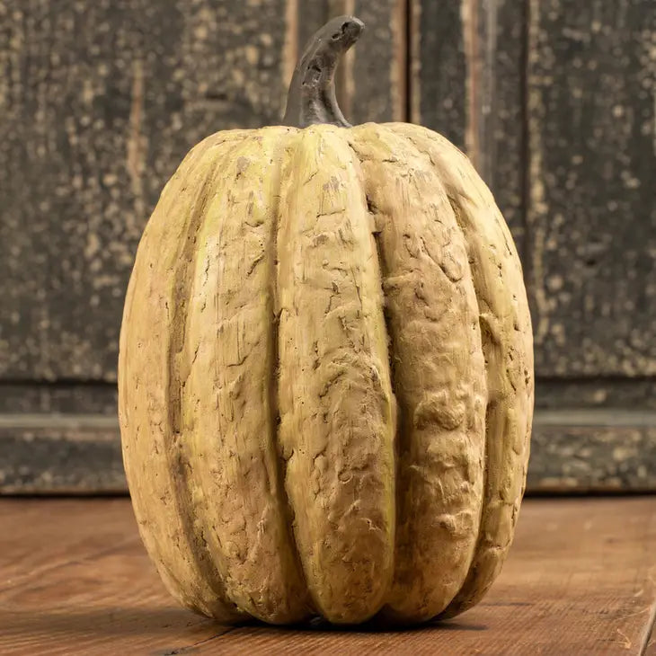 Tall 7.5" White Pumpkin