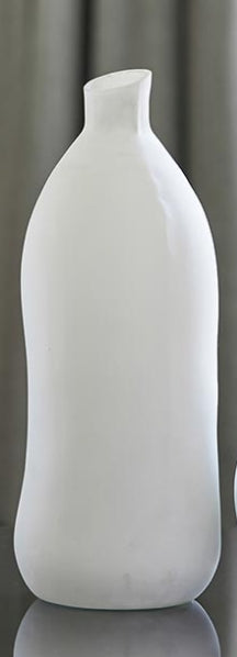 Langdon 13" Matte Off White Organic Shaped Vase