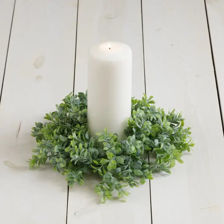 Boxwood 11" Candle Ring