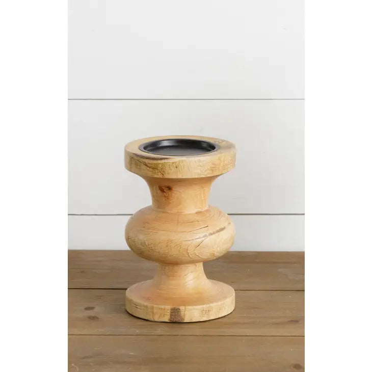 Mason Wooden Candle Holder