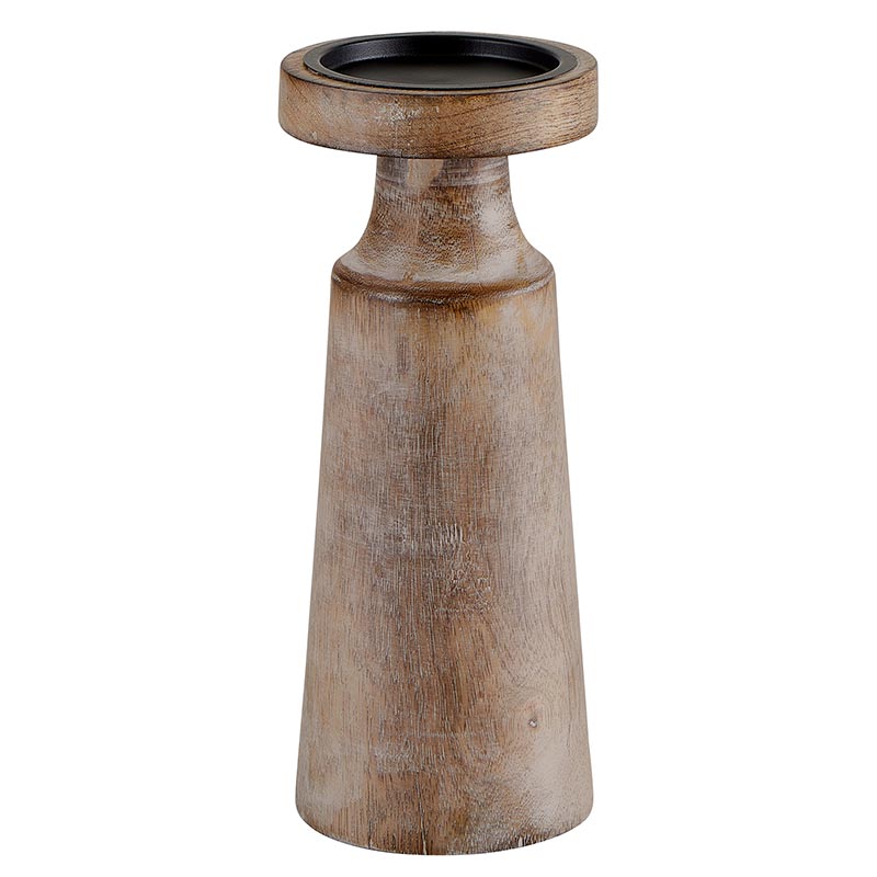 Natural Mango Wood Candle Holders