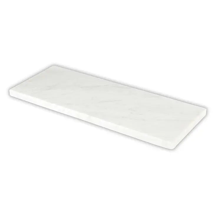 Corsica White Marble 17" Serving Tray