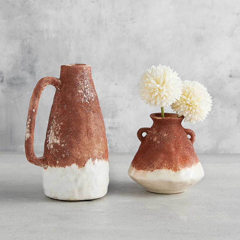 Ashworth 8" Two Toned Textured Vase