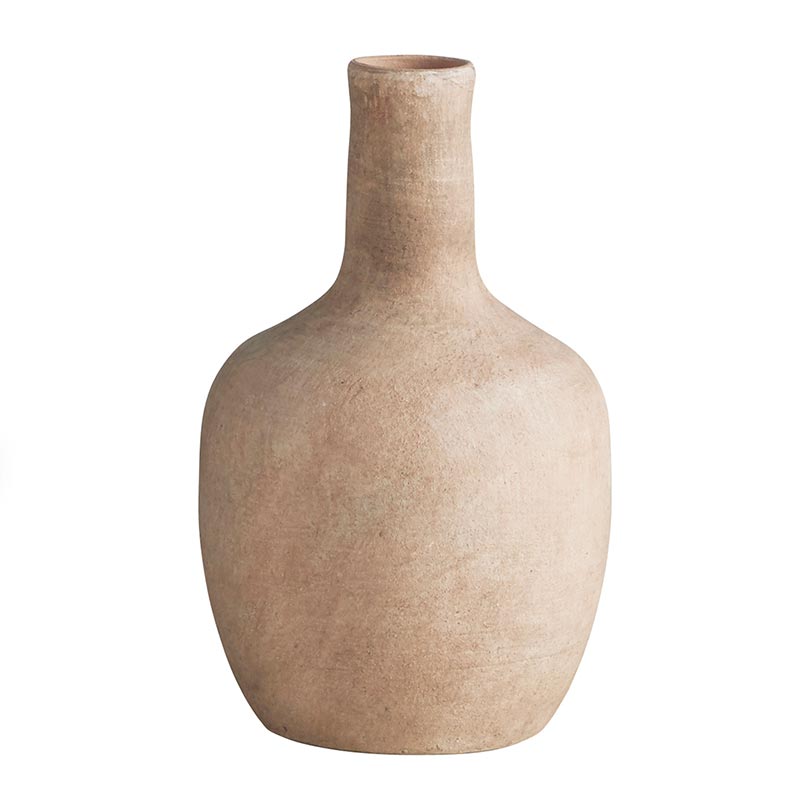 Phaedra 8" Taupe Terracotta Vase