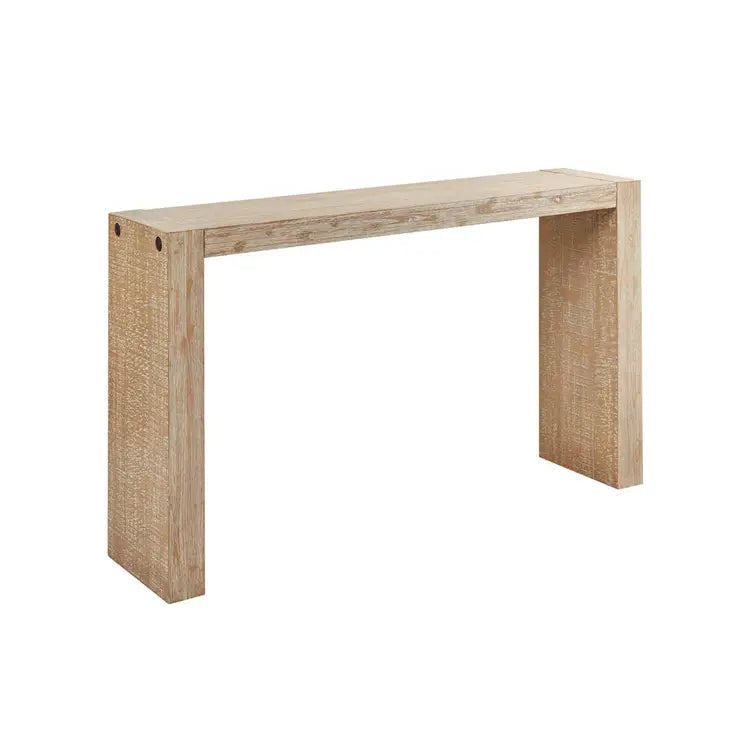 Floor Model Waylen 64" Pine Console Table - Reclaimed Wheat