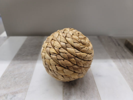 Braided Seagrass Decorative Sphere