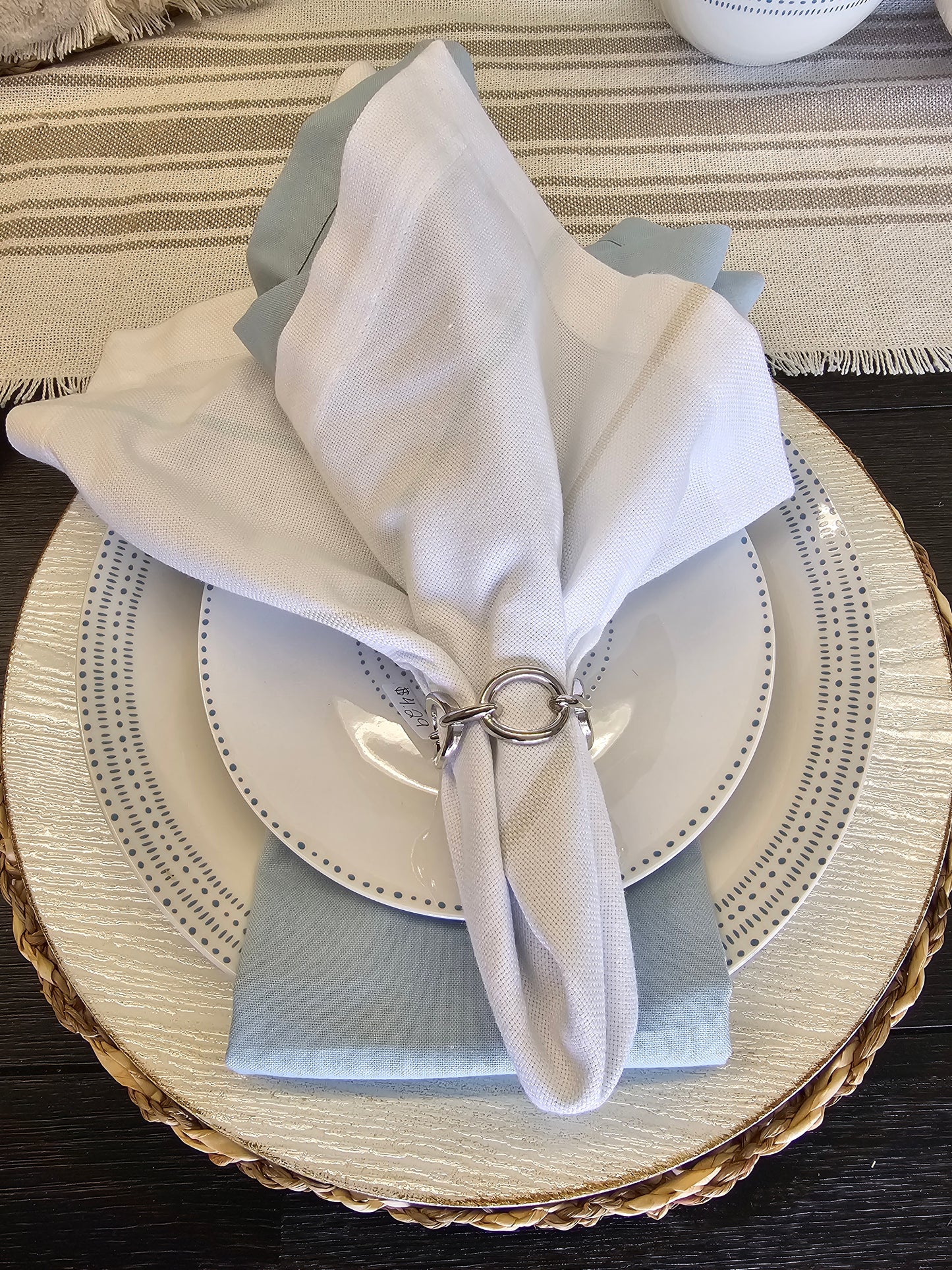 Silver Chain Link Napkin Ring