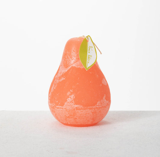 Vance Kitira Pear Shaped Candle - Coral