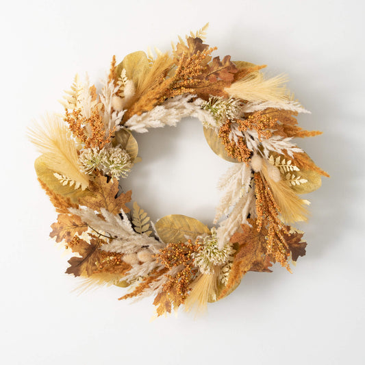 Berries & Dried Pampas 24" Wreath