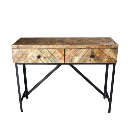 Dakota 41" Herringbone Console Table