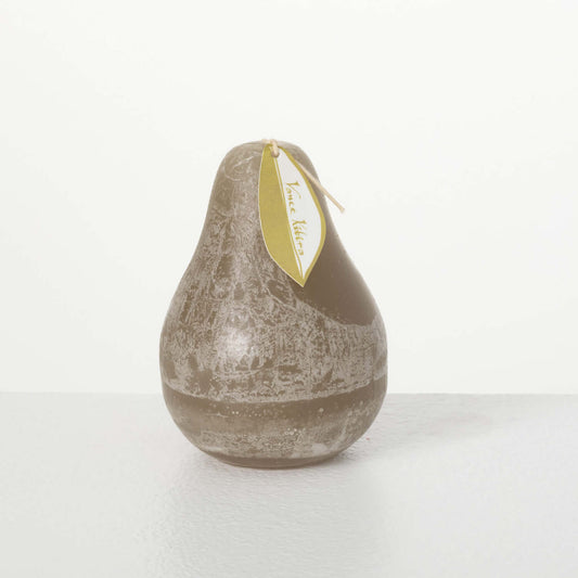 Vance Kitira Pear Shaped Candle - Gray