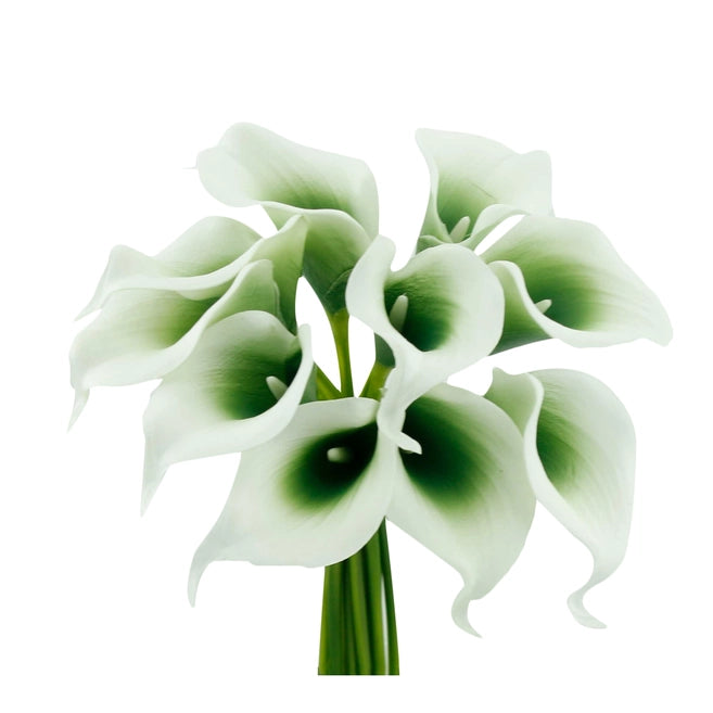 Green Center Real Touch 10 Piece Calla Lilly Bundle