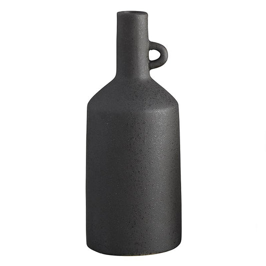 Selene 11.5" Matte Charcoal Gray Vase