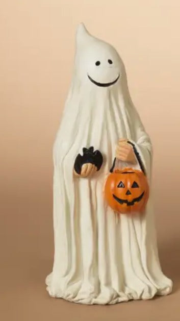 Trick Or Treating 9.4" Resin Ghost Figurine I