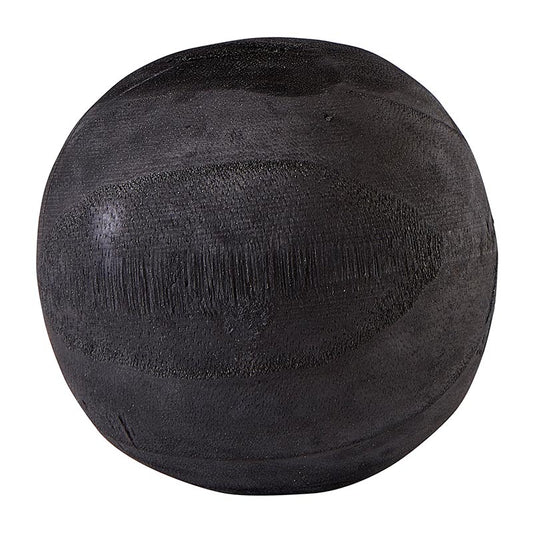Paulownia 4" Wood Sphere - Raven