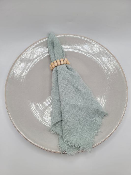 Miniature 15" Frayed Edge Dinner Napkin - Seafoam