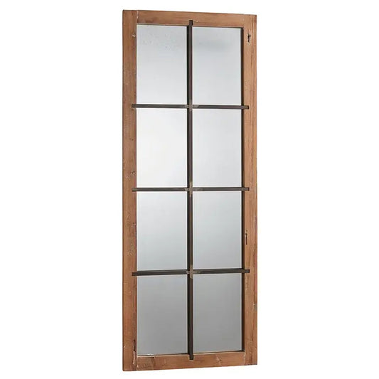 Croft 51" Wood & Iron Wall Mirror