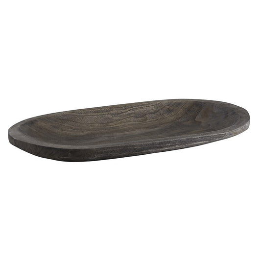 Ama Paulownia 23" Wood Platter - Warm Stone