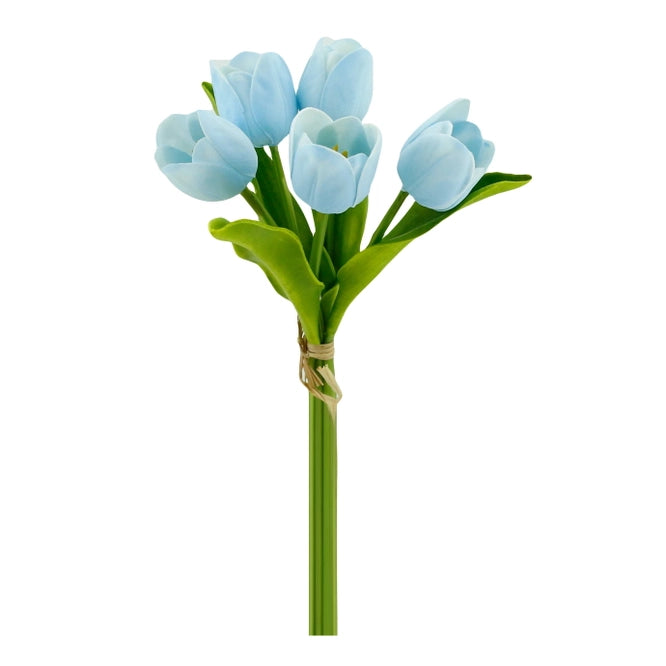 Soft Blue 5 Stem Tulip Bundle