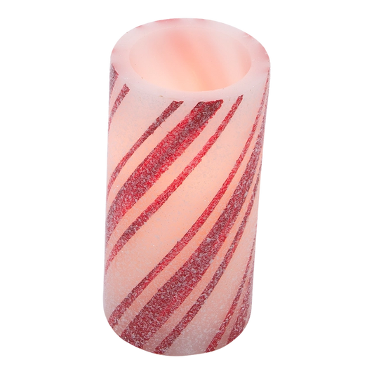 Candy Cane Stripe 3"x6" Pillar Candle