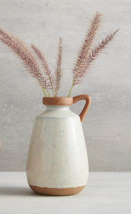 Aster 7.5" Speckled Ceramic Kettle Vase