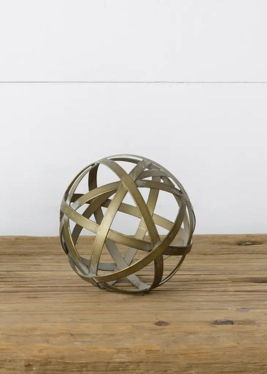 Vince 4" Small Brass Sphere