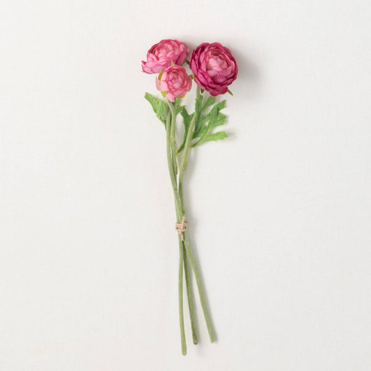 Pink 10.5" Ranunculus Floral Spray