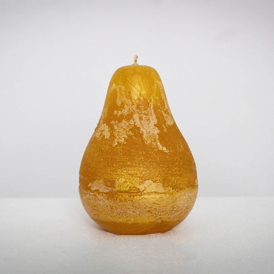 Vance Kitira Pear Shaped Candle - Ritz Gold