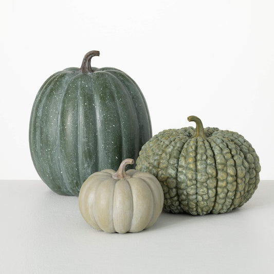 Harvest Green Pumpkin Set