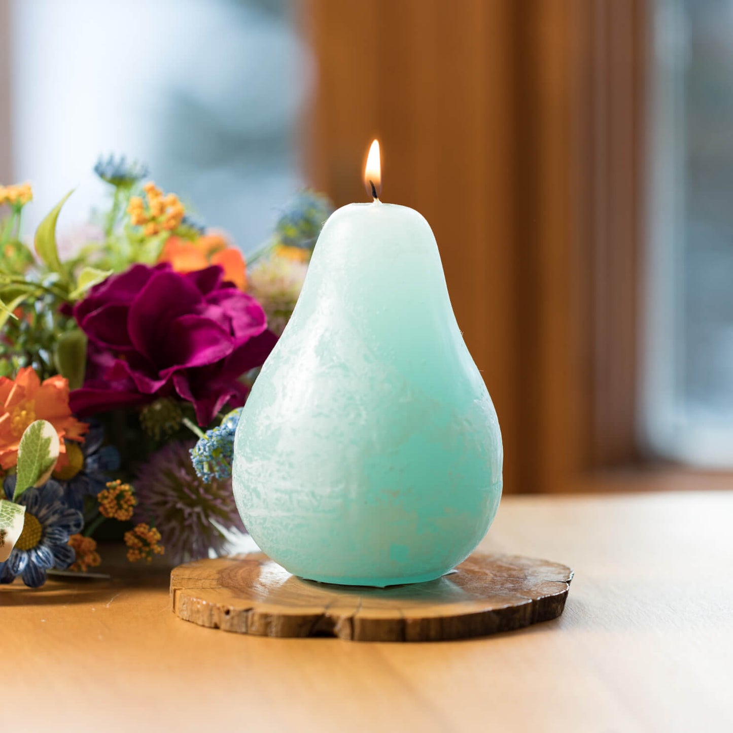 Vance Kitira Pear Shaped Candle - Sea Foam